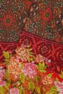 Fusion Ikat Silk Rust Orange Saree With Pochampally Weave Body