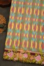 Fusion Ikat Silk Multi-Colour Saree With Pochampally Weave Body