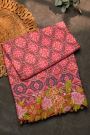 Fusion Ikat Silk Baby Pink Saree With Pochampally Weave Body