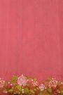 Fusion Ikat Silk Baby Pink Saree With Pochampally Weave Body