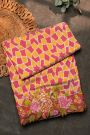 Fusion Ikat Silk Dual Colour Saree With Pochampally Weave Body