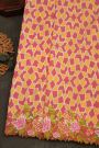 Fusion Ikat Silk Dual Colour Saree With Pochampally Weave Body