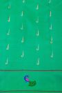 Gadwal Silk Sea Green Saree With All Over Muniya Buttis Body