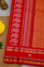 Gadwal Silk Sky Blue Saree With Florals And Buttis Border