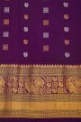 Gadwal Silk Pink Saree With Florals And Peacock Buttis Body