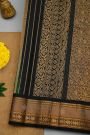 Gadwal Silk Dual Colour Saree With Florals And Buttis Border