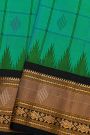 Gadwal Silk Dual Colour Saree With Florals And Buttis Border