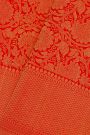 Gadwal Silk Red Saree With Cross Lines And Diamonds Border