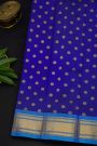 Gadwal Silk Royal Blue Saree With Paithani Pallu