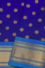 Gadwal Silk Royal Blue Saree With Paithani Pallu