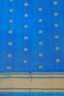 Gadwal Silk Royal Blue Saree With Paithani Pallu