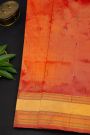 Gadwal Silk Red Saree With Muniya Buttis Body