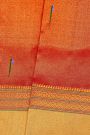 Gadwal Silk Red Saree With Muniya Buttis Body