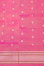 Gadwal Silk Baby Pink Saree With Muniya Buttis Body