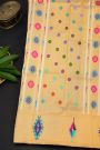 Gadwal Silk Bottle Green Saree With Floral And Muniya Paithani Pallu