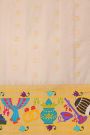 Gadwal Silk Pink Saree With Floral And Musical Theme Border