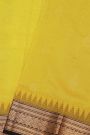 Kuppadam Sico Yellow Saree With Florals And Paisley Buttis Body