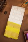 Kuppadam Sico Off White Saree With Florals And Buttis In Checks Body