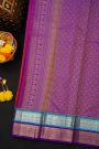 Kancheepuram Silk Red Saree With Florals And Swans Body And Double Colour Border