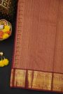 Kancheepuram Silk Navy Blue Saree With Elephant Buttis Kuttu Border
