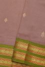 Kuppadam Sico Mauve Saree With Florals And Paisley In Box Border