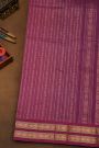 Kuppadam Sico Navy Blue Saree With Florals And Buttis Body
