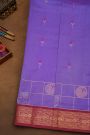 Kuppadam Sico Lavender Saree With Florals And Peacock Buttis In Checks Body