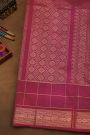 Kuppadam Sico Lavender Saree With Florals And Peacock Buttis In Checks Body