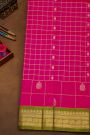 Kuppadam Sico Rani Pink Saree With Birds And Temple Border