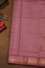 Kuppadam Sico Beige Saree Showcasing Floral And Elephant Border