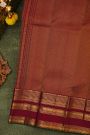 Kancheepuram Silk Mustard Yellow Saree With Zari Lines And Peacocks Buttis Body