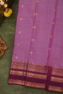 Kancheepuram Silk Pink Saree With Floral And Peacocks Buttis Body