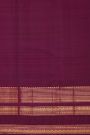 Kancheepuram Silk Pink Saree With Floral And Peacocks Buttis Body