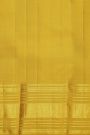 Kancheepuram Silk Mustard Yellow Saree With Peacock And Floral Border