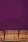 Kancheepuram Silk Rani Pink Saree With Floral Buttis Body
