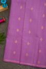 Kancheepuram Silk Purple Saree With Buttis Body