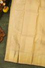 Kancheepuram Silk Baby Pink Saree With Floral And Peacock Border