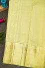 Kancheepuram Silk Purple Saree With Florals And Buttis Body And Pastel Colour Border
