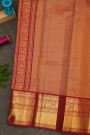 Kancheepuram Silk Bottle Green Saree With Gandaberunda And Rudraksha Buttis Body