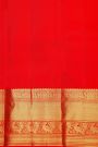 Kancheepuram Silk Sky Blue Saree With Rudraksha Buttis Body And Traditional Border
