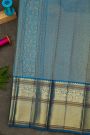 Kancheepuram Silk Lavender Saree With Florals And Peacock Buttis Body