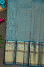 Kancheepuram Silk Rani Pink Saree With Florals And Peacock Buttis Body And Kuttu Border