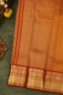 Kancheepuram Silk Bottle Green Saree With Florals And Gandaberunda Buttis Body And Kuttu Border