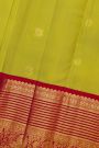 Kancheepuram Silk Lime Green Saree With Kuttu Border