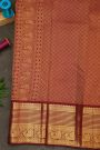 Kancheepuram Silk Onion Pink Saree With Kuttu Border