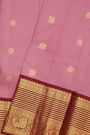 Kancheepuram Silk Onion Pink Saree With Kuttu Border