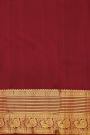 Kancheepuram Silk Onion Pink Saree With Kuttu Border