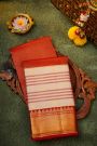 Kancheepuram Silk Red Saree With All Over Zari Weave Body