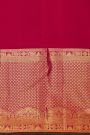 Kancheepuram Silk Magenta Saree With Florals And Peacocks Body