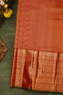 Kancheepuram Silk Red Saree With Traditional Border